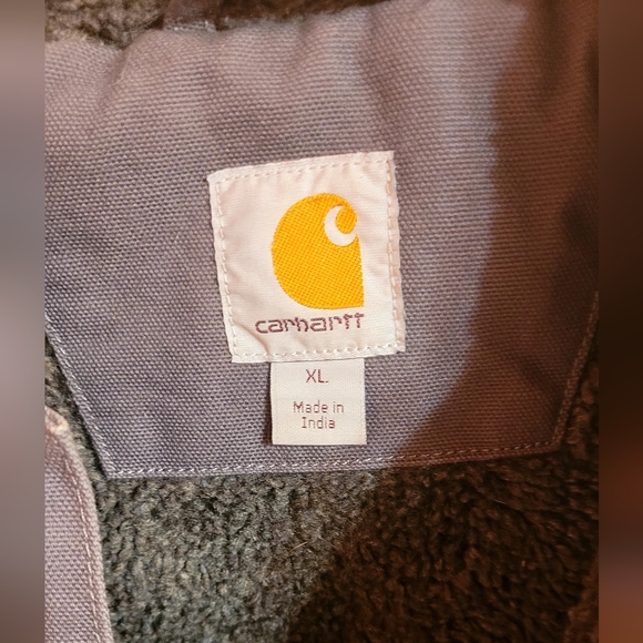 Men's Carhart XL dark grey with fleece lining - Picture 4 of 4